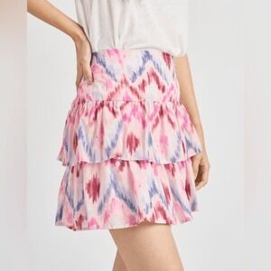 NEW‼️SPLENDID Adri Tiered Mini Skirt, XL